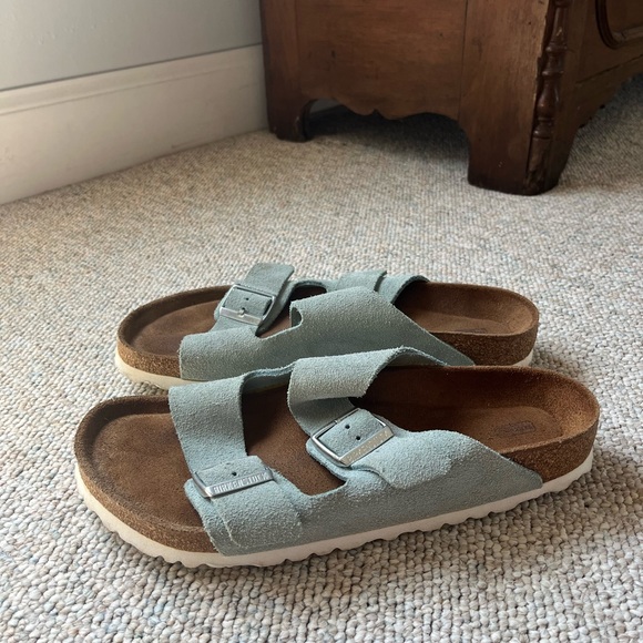 Birkenstock Arizona Suede Light Blue - Picture 1 of 13